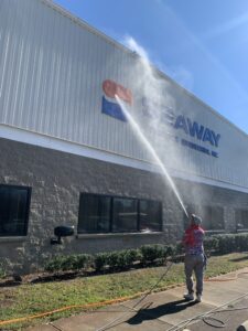 commercial property sign frontage no damage soft washing by innovative pressure washing tampa